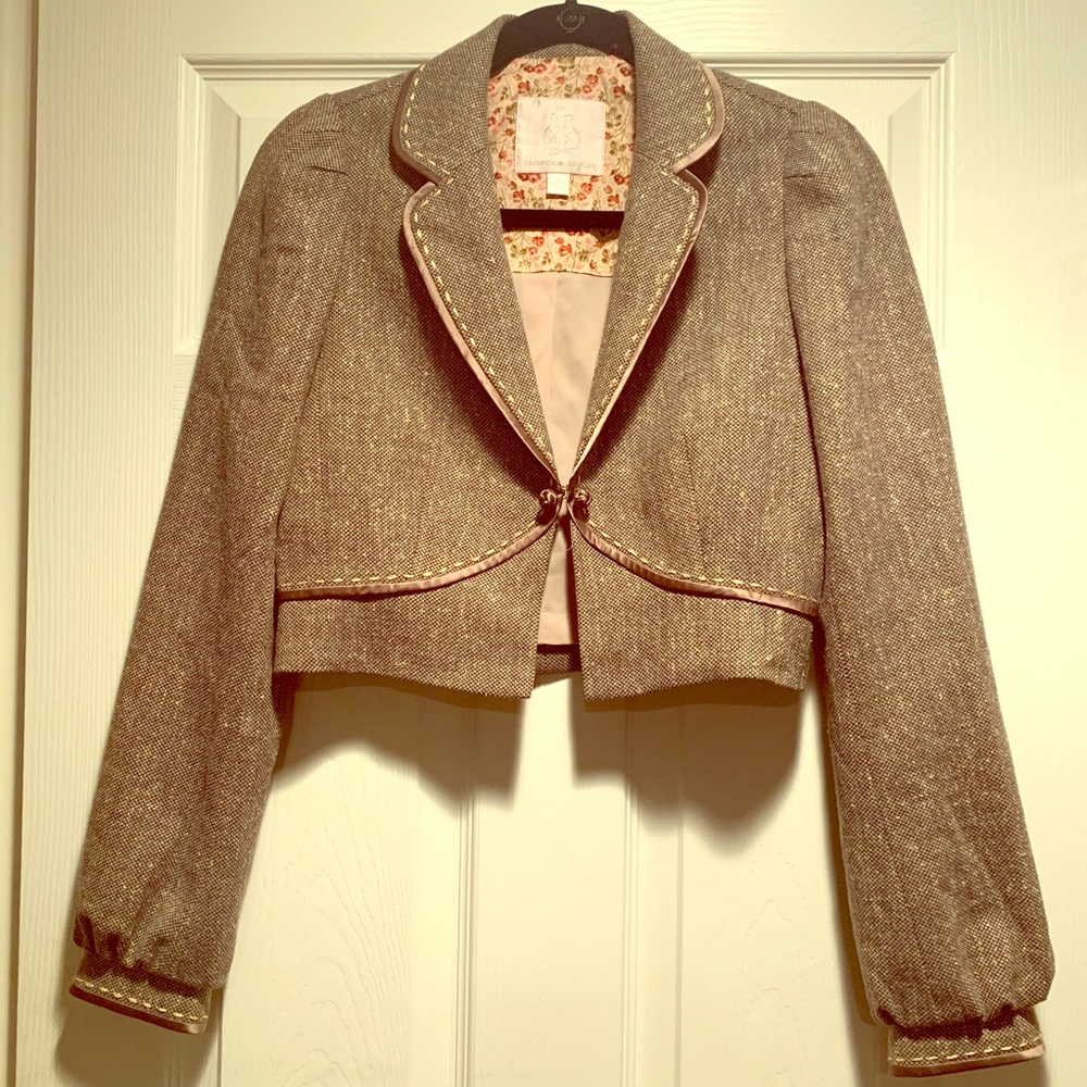Rebeca Taylor Crop Blazer